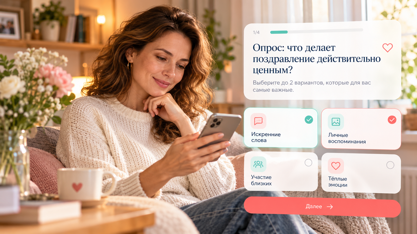 Опрос: что делает поздравление действительно ценным?